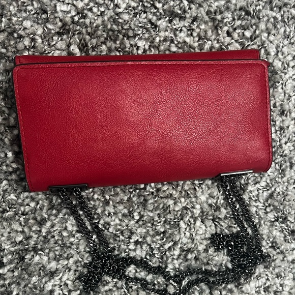 Red Purse/Bag with black chain strap - Picture 4 of 5